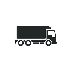 Leinwandbilder - truck icon template color editable. truck transportation symbol vector sign isolated on white background illustration for graphic and web design.