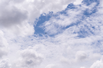 Beautiful blue clear sky background