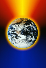Wall Mural - earth in space/global warming