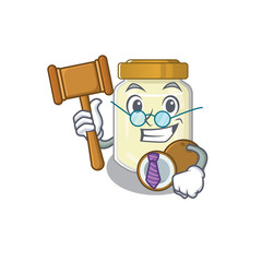 Sticker - Smart Judge coconut butter in mascot cartoon character style