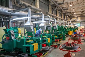 Wall Mural - shop at the Metalworking plant, in the interior of the plant