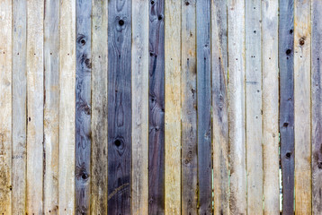  Wooden natural boards texture. Wooden old fence. Wooden planks. Texture of an old rustic fence. Beige, gray and purple wood background for design and presentations.