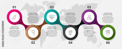 Photographie Vector template circle infographics
