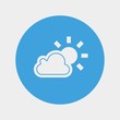 © LiveLove - sunny cloud icon vector illustration and symbol for website and graphic design