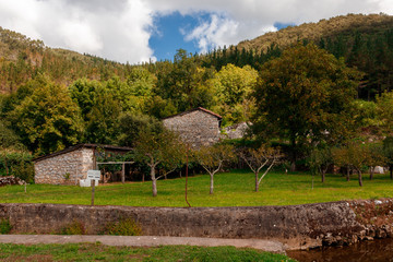 Wall Mural - house in the country in basque country