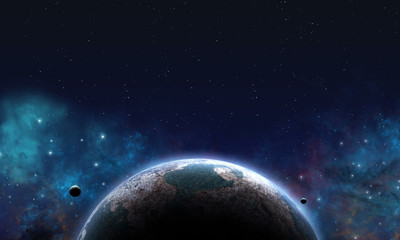 Wall Mural - alien space planet