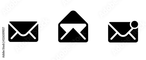 Fotomural mail icon . web icon set .vector illustration