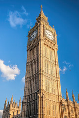 Fototapete - Famous Big Ben tower in London, England, UK
