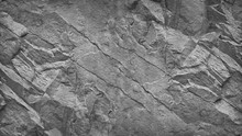 Gray Grunge Banner. Abstract Stone Background. The Texture Of The Stone Wall. Close-up. Light Gray Rock Backdrop.