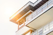 © MDBPIXS - Low angle view of balcony of rental aparment business