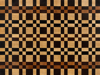 Wall Mural - Closeup abstract drawing of squares of bars of wood