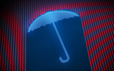malware and cyber attack concept 3d illustration