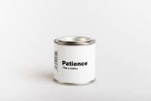 75gr Of Canned Patience With White Background