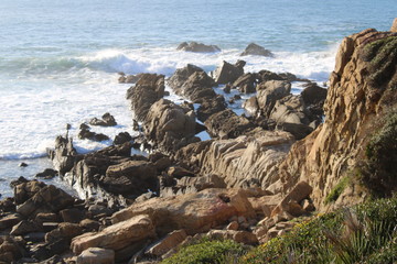 Wall Mural - rocky and coastal beach