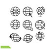 © Mas - Globe icon vector logo design template