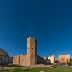 Wall Mural - Roman circus and Pretorium Tower in Tarragona, Catalonia, Spain.