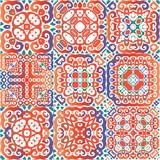 Fototapeta Kuchnia - National ornamental patterns in the ceramic tiles.