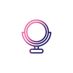 Sticker - dressing mirror, gradient style icon