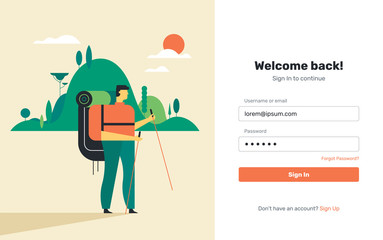 Wall Mural - travel app