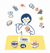 © hisa-nishiya - 食事をする女性　栄養バランス