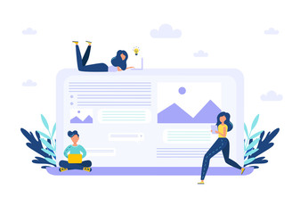 Web development, working on website, concept of programming and design.