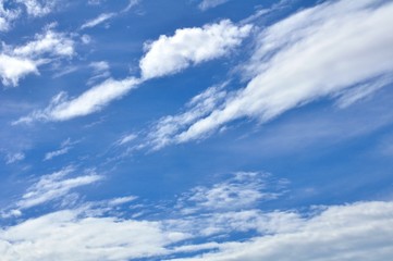 Beautiful sky and beautiful clouds.	