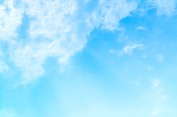 blue sky with beautiful natural white clouds