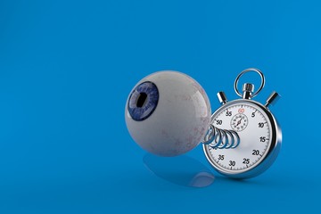 Sticker - Eye ball with stopwatch