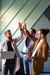 Successful business group of people at work in office