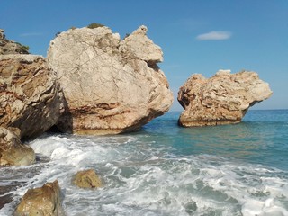 sea, beach, water, rock, ocean