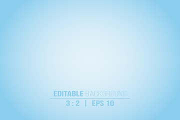 Wall Mural - blue gradient background with text space. sky color editable blurred vector illustration for the bac