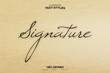 vintage signature organic handwriting text effect font style