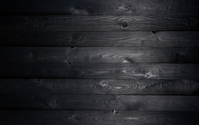Black Wooden Background, Old Wooden Planks Texture
