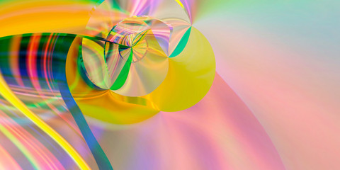 Wall Mural - Abstract geometric graphic design fantastic gradient circles