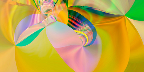 Wall Mural - Abstract geometric graphic design fantastic gradient circles