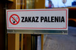 tablica zakaz palenia