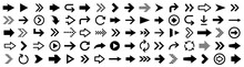 Arrow Icons Big Set. Vector Illustration