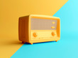 3d render of radio in minimal style image