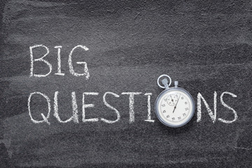 Wall Mural - big questions watch