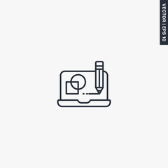 Build up, linear style sign for mobile concept and web design