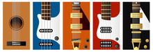 Vector Guitar Wallpaper Set. To See The Other Vector Guitar Illustrations , Please Check Guitars Collection.