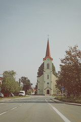 Roman Catholic church in Dubova village, Pezinok District, Slovakia