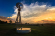 © sjredwin1 - windmill at sunset before a storm