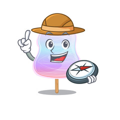 Sticker - Rainbow cotton candy experienced Explorer using a compass