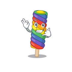 Canvas Print - Call me funny rainbow ice cream cartoon character concept