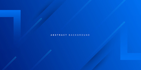 Abstract blue background with blank space of geometric	