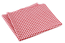 Placemat, Scotch Pattern, Red-white On White Background.