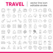 © Julia - Set of vector line icons and symbols in flat design travel with elements for mobile concepts and web apps. Collection of travelling icons for infographic, logo, website, catalog, blog, typography.