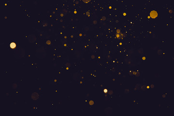 Abstract blur gold sparkle bokeh