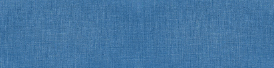 Poster - Blue natural cotton linen textile texture background banner panorama